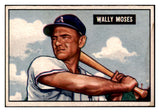 1951 Bowman Baseball #261 Wally Moses A's EX 505282