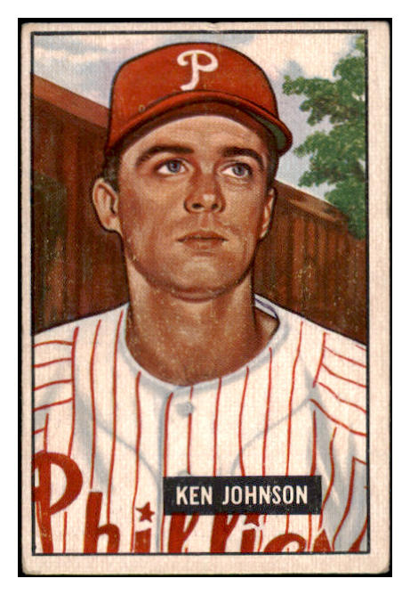 1951 Bowman Baseball #293 Ken Johnson Phillies EX 505284