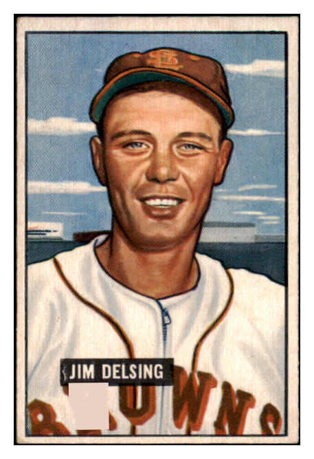 1951 Bowman Baseball #279 Jim Delsing Browns EX-MT 505290