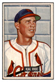 1951 Bowman Baseball #300 Hal Rice Cardinals EX-MT 505293