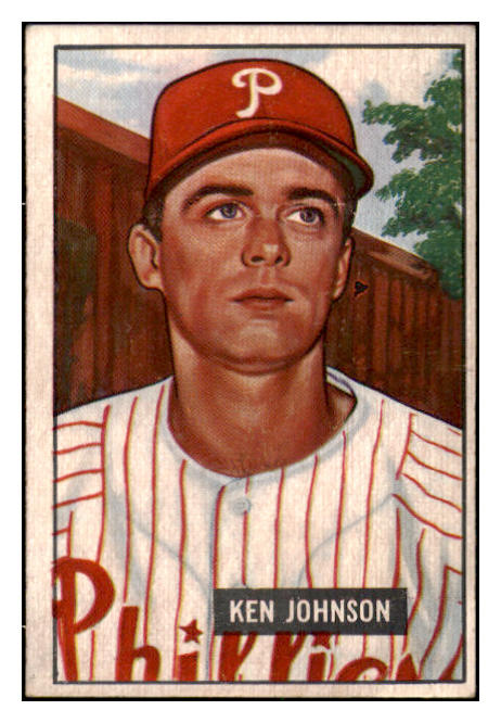 1951 Bowman Baseball #293 Ken Johnson Phillies EX-MT 505295