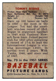 1951 Bowman Baseball #073 Tommy Byrne Yankees EX-MT 505296