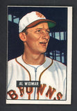 1951 Bowman Baseball #281 Al Widmar Browns EX 505307