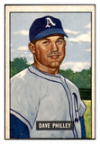 1951 Bowman Baseball #297 Dave Philley A's EX 505314