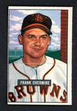 1951 Bowman Baseball #280 Frank Overmire Yankees VG-EX 505315