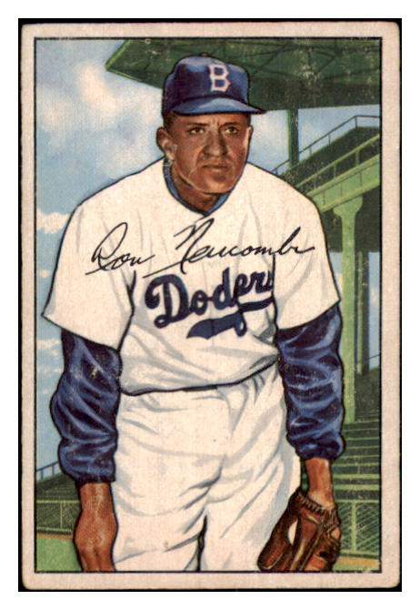 1952 Bowman Baseball #128 Don Newcombe Dodgers VG-EX 505333