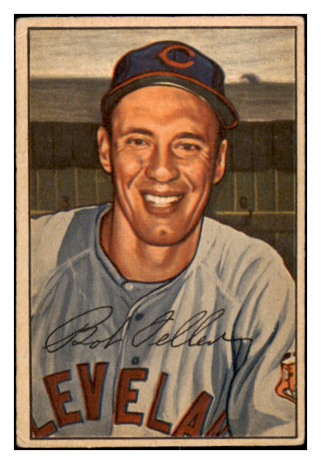 1952 Bowman Baseball #043 Bob Feller Indians VG-EX 505335