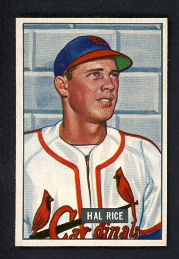 1951 Bowman Baseball #300 Hal Rice Cardinals NR-MT 505369
