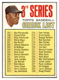 1967 Topps Baseball #191 Checklist 3 Willie Mays EX 505398