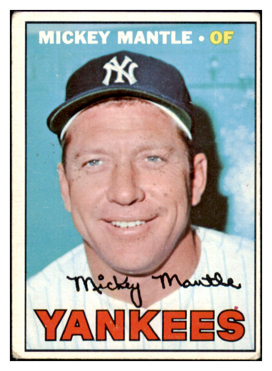 1967 Topps Baseball #150 Mickey Mantle Yankees VG 505405