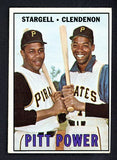 1967 Topps Baseball #266 Willie Stargell Donn Clendenon EX-MT 505406