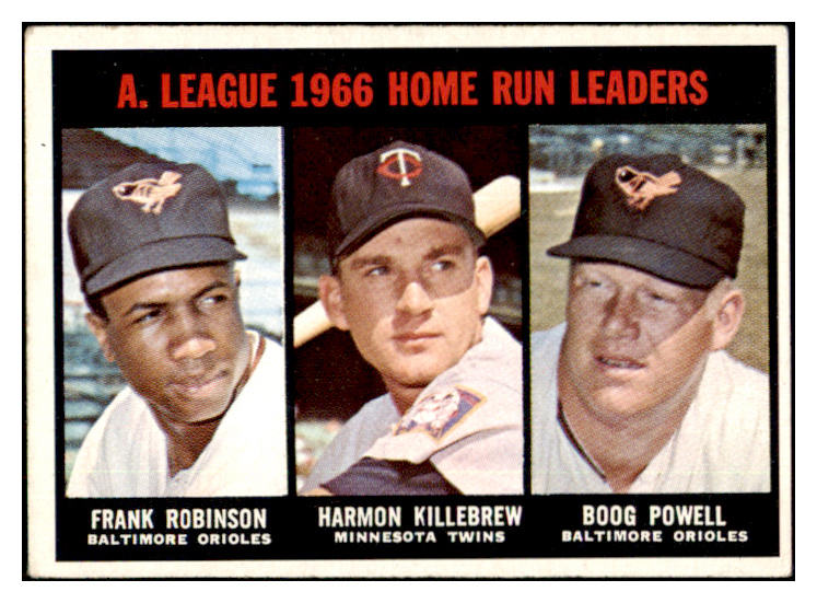 1967 Topps Baseball #243 A.L. Home Run Leaders Robinson VG-EX 505409