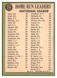 1967 Topps Baseball #244 N.L. Home Run Leaders Aaron Mays VG-EX 505412