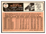 1966 Topps Baseball #100 Sandy Koufax Dodgers VG-EX 505416