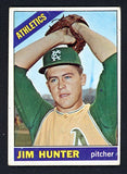 1966 Topps Baseball #036 Catfish Hunter A's VG-EX 505419