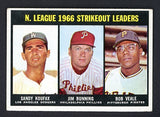 1967 Topps Baseball #238 N.L. Strike Out Leaders Sandy Koufax VG-EX 505420