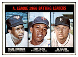 1967 Topps Baseball #239 A.L. Batting Leaders Robinson VG-EX 505423