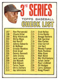 1967 Topps Baseball #191 Checklist 3 Willie Mays VG-EX 505425