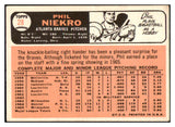 1966 Topps Baseball #028 Phil Niekro Braves VG 505439