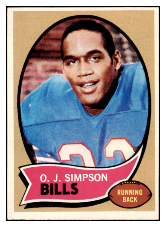 1970 Topps Football #090 O.J. Simpson Bills EX-MT 505453