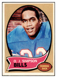 1970 Topps Football #090 O.J. Simpson Bills EX-MT 505453