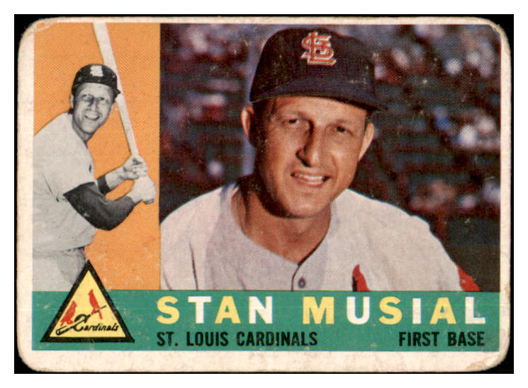 1960 Topps Baseball #250 Stan Musial Cardinals Good 505476