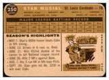 1960 Topps Baseball #250 Stan Musial Cardinals Good 505476