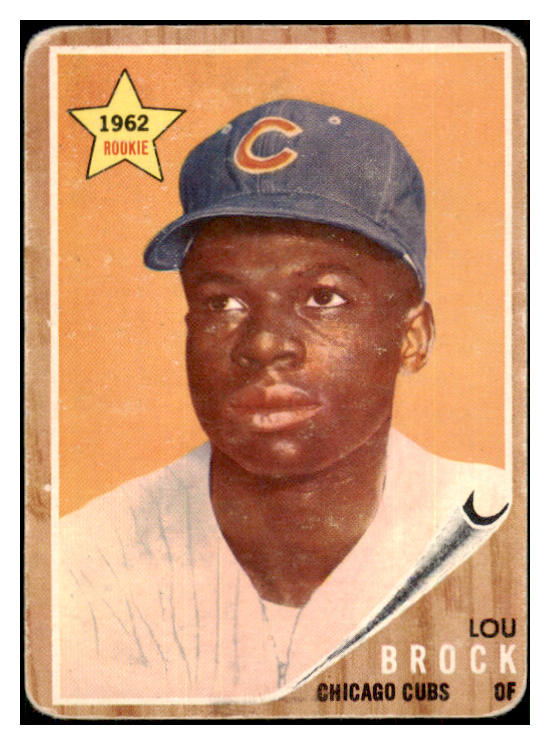 1962 Topps Baseball #387 Lou Brock Cubs Good 505490