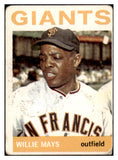 1964 Topps Baseball #150 Willie Mays Giants GD-VG 505491