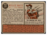 1962 Topps Baseball #300 Willie Mays Giants VG 505497