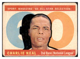 1960 Topps Baseball #556 Charlie Neal A.S. Dodgers VG 505501