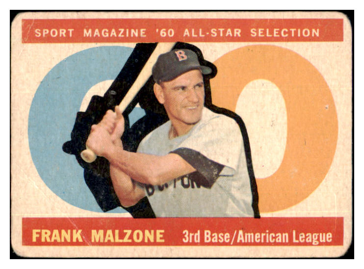 1960 Topps Baseball #557 Frank Malzone A.S. Red Sox VG 505502