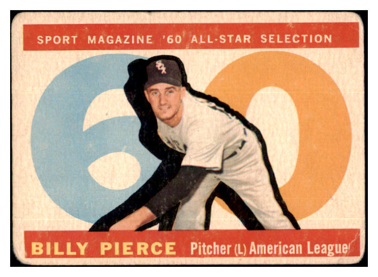 1960 Topps Baseball #571 Billy Pierce A.S. White Sox VG 505506