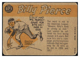 1960 Topps Baseball #571 Billy Pierce A.S. White Sox VG 505506