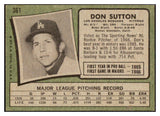 1971 Topps Baseball #361 Don Sutton Dodgers EX 505516