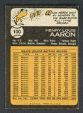 1973 Topps Baseball #100 Hank Aaron Braves EX-MT 505524