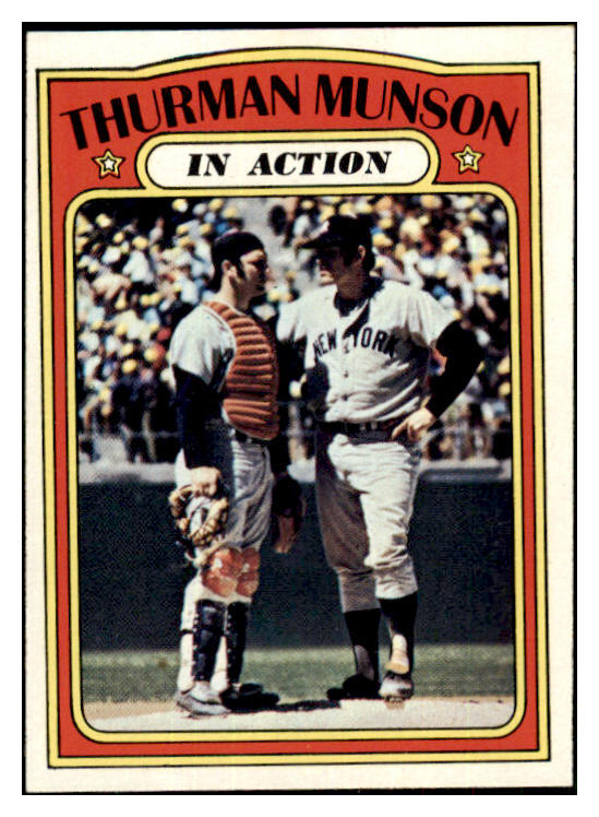 1972 Topps Baseball #442 Thurman Munson IA Yankees EX-MT 505531