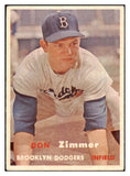 1957 Topps Baseball #284 Don Zimmer Dodgers VG-EX 505544