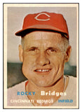 1957 Topps Baseball #294 Rocky Bridges Reds VG-EX 505555