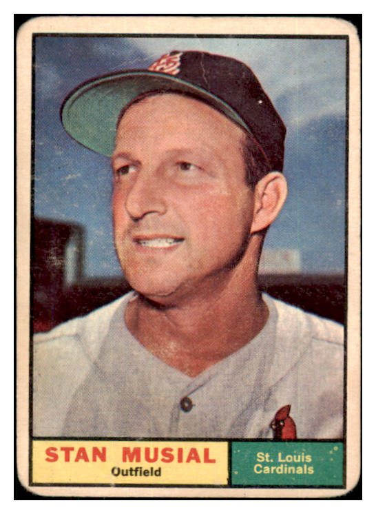 1961 Topps Baseball #290 Stan Musial Cardinals Good 505560