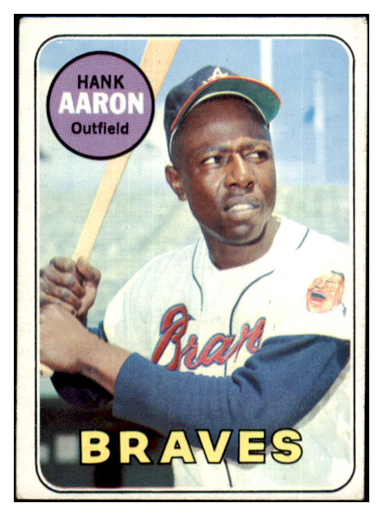 1969 Topps Baseball #100 Hank Aaron Braves VG-EX 505566