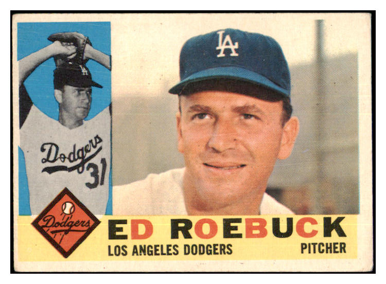 1960 Topps Baseball #519 Ed Roebuck Dodgers VG-EX 505573