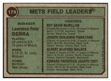 1974 Topps Baseball #179 Yogi Berra Mets EX+/EX-MT 505574