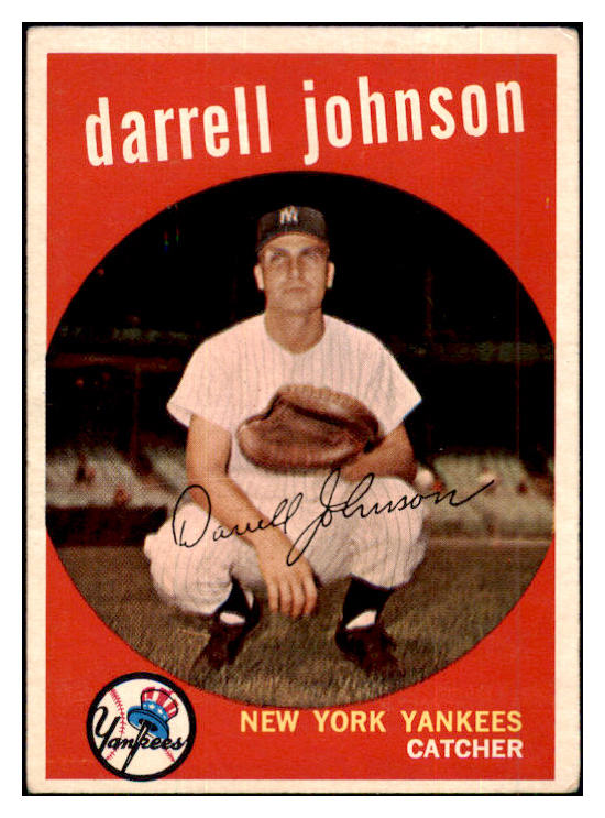 1959 Topps Baseball #533 Darrell Johnson Yankees VG-EX 505618