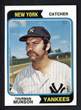 1974 Topps Baseball #340 Thurman Munson Yankees NR-MT 505631