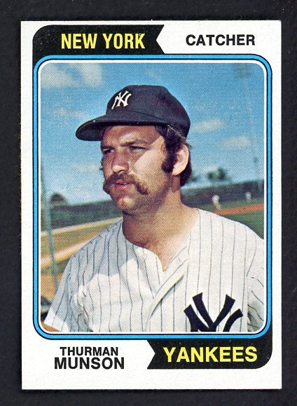 1974 Topps Baseball #340 Thurman Munson Yankees NR-MT 505632