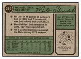 1974 Topps Baseball #283 Mike Schmidt Phillies NR-MT 505636