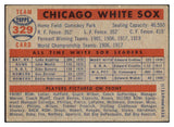 1957 Topps Baseball #329 Chicago White Sox Team EX 505676