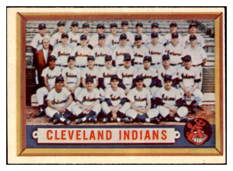 1957 Topps Baseball #275 Cleveland Indians Team EX-MT 505678