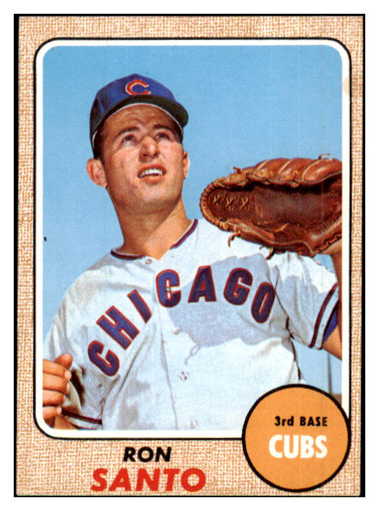 1968 Topps Baseball #235 Ron Santo Cubs EX-MT 505687